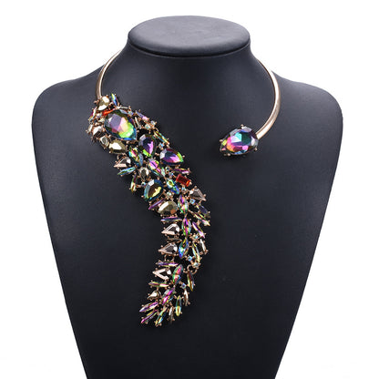 Colorful Rhinestones Chokers Necklaces