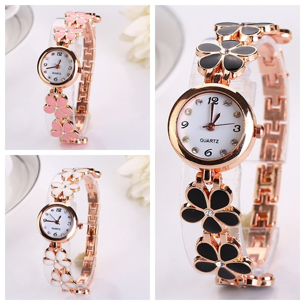 Flower Strap Wristwatch For Women