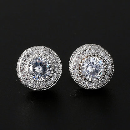 Zircon Earrings For Men And Women