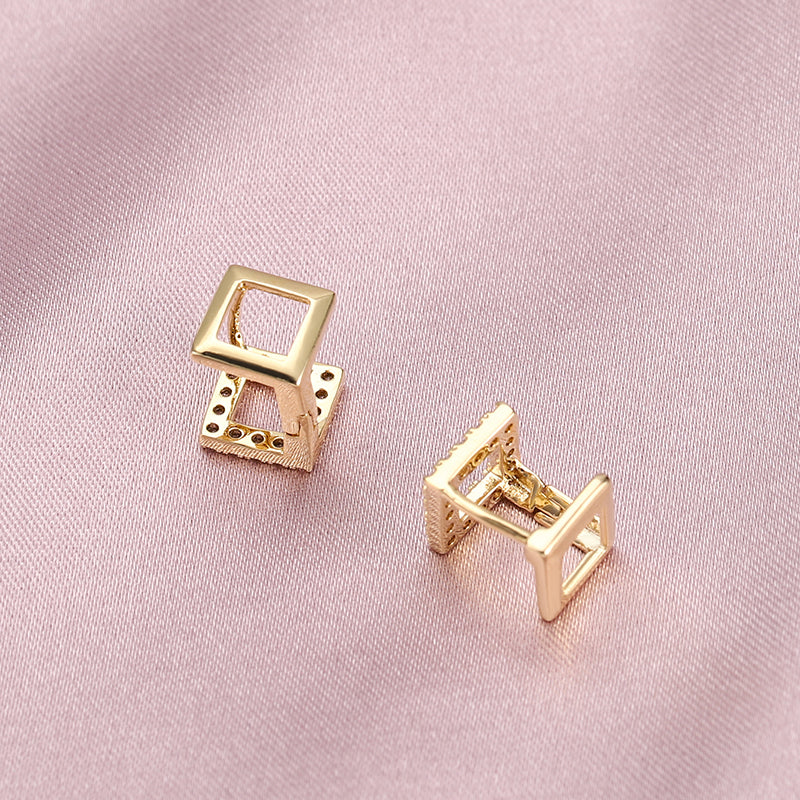 Trapezoid Geometric Earrings for Female