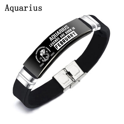 Zodiac Sign ID Bracelets For Women and Men