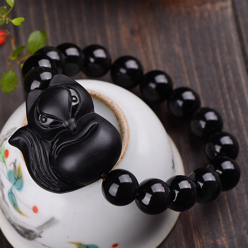 Natural obsidian bracelets for men and women