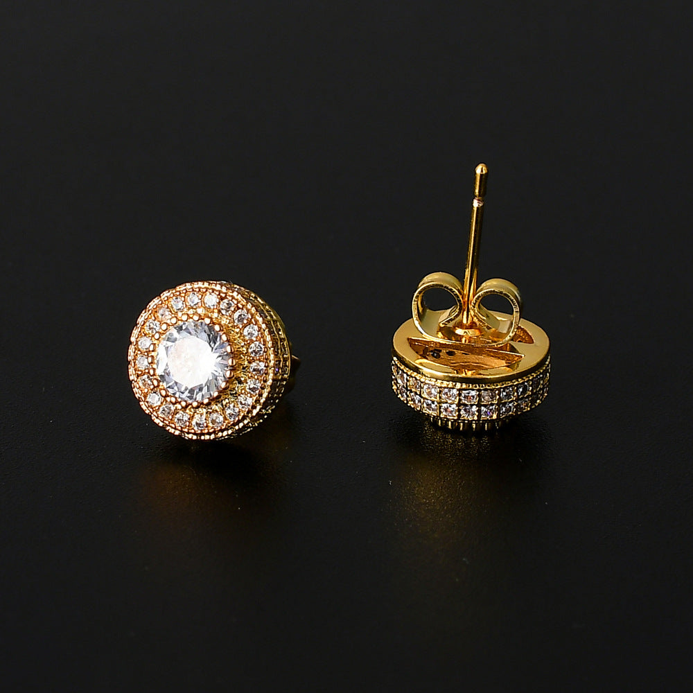 Zircon Earrings For Men And Women