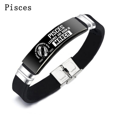 Zodiac Sign ID Bracelets For Women and Men