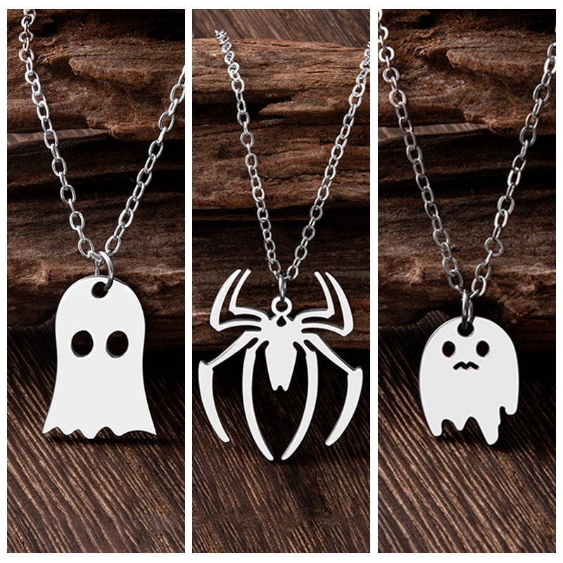 Halloween Spider Pendant Necklaces For Women And Men