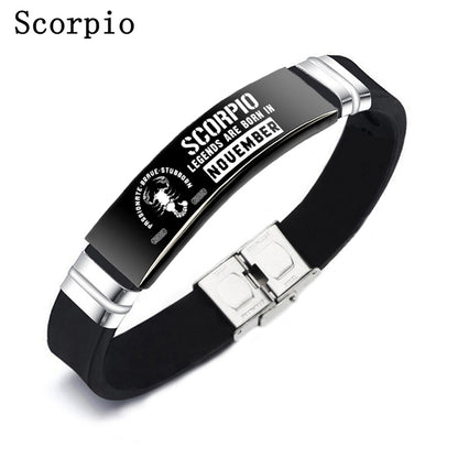 Zodiac Sign ID Bracelets For Women and Men