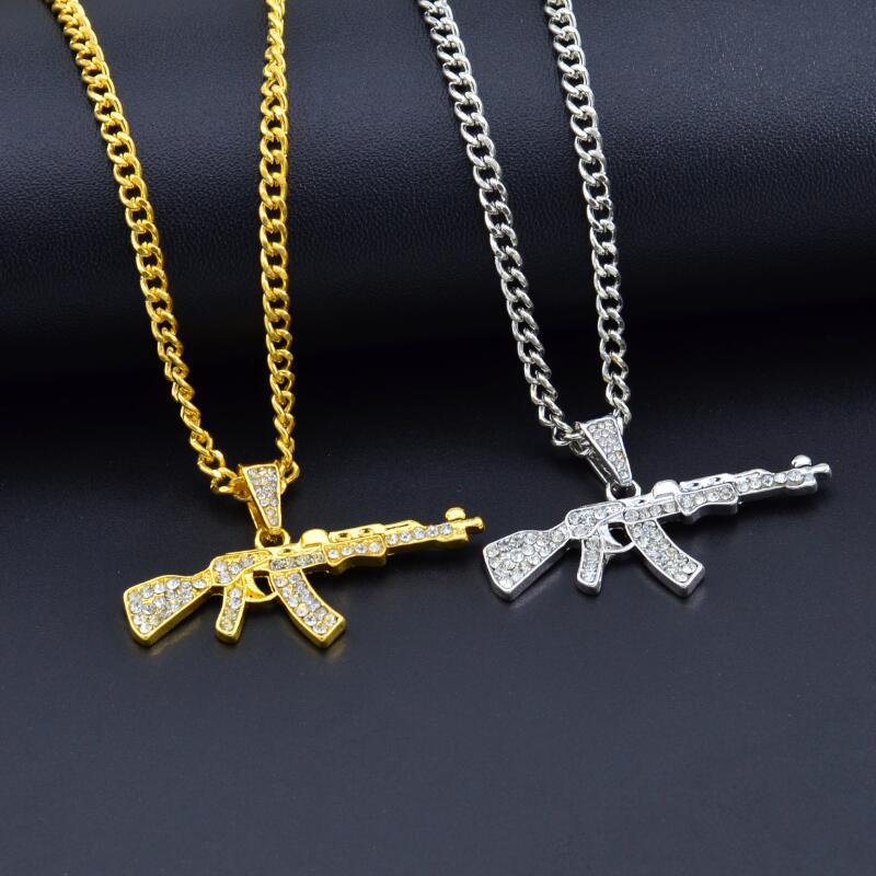 Cool Gothic Gun Shape Pendant for men