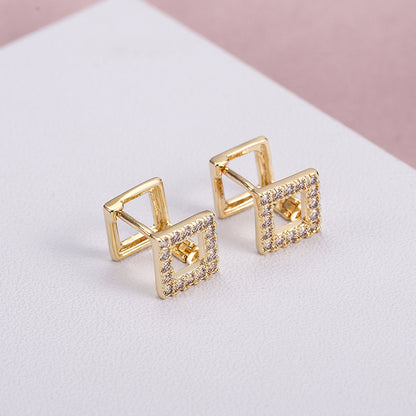 Trapezoid Geometric Earrings for Female