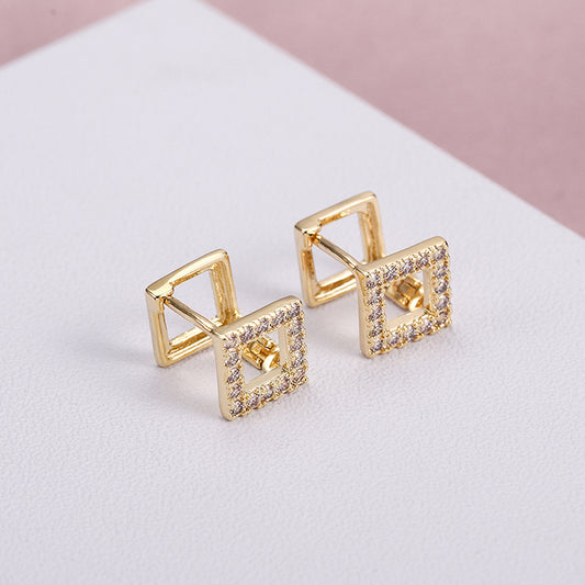 Trapezoid Geometric Earrings for Female